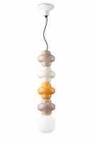 Suspension Céramique Verre Coloré Blanc E14...