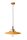 Lampe &agrave; suspendre m&eacute;tal c&eacute;ramique E27 &Oslash; 40 cm jaune shabby antique