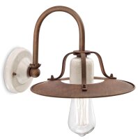 Applique M&eacute;tal 25 cm de large Cr&egrave;me Marron...