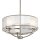 Plafonnier HIRA Blanc M&eacute;tal Organza &Oslash;46cm Lampe