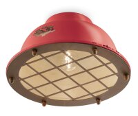 Lampe de plafond c&eacute;ramique &Oslash; 35 cm rouge...