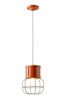 Suspension céramique E27 Ø 21 cm rond H :...