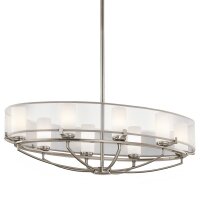 Plafonnier HIRA en étain raccourcissable L:91cm Lampe