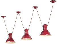 Lampe à suspendre céramique E27 Bordeaux...