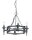 Lustre CAMELOT 7 en argent Lampe antique &Oslash;52cm