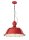 Lampe &agrave; suspendre c&eacute;ramique H : max. 110 cm rouge shabby antique