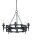 Lustre CAMELOT 7 noir raccourcissable &Oslash;52cm Lampe