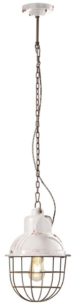 Suspension métal céramique ronde Ø 26 cm H : max. 115 cm
