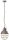 Suspension m&eacute;tal c&eacute;ramique ronde D : 26 cm E27 Vintage