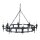 Lustre CAMELOT 7 Noir &Oslash;90cm Lampe design