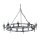 Lustre CAMELOT 7 argent&eacute; antique &Oslash;90cm &agrave; raccourcir Lampe