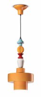 Suspension C&eacute;ramique E27 Jaune Multicolore Design...