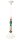 Suspension C&eacute;ramique Verre Ecru Color&eacute; E27 Design R&eacute;tro