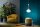Lampe à suspendre céramique verre écru multicolore E27 design rétro