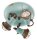 Spot lampe m&eacute;tal c&eacute;ramique E14 orientable 3-flamme