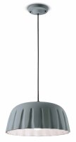 Suspension céramique E27 ronde Ø 40 cm H :...