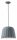 Suspension C&eacute;ramique &Oslash; 40 cm Artisanat Gris E27