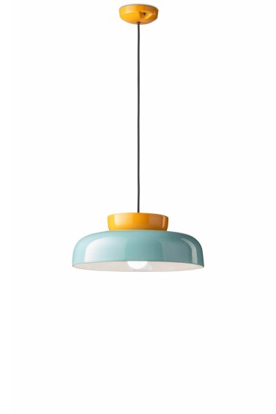 Lampe à suspendre céramique E27 D : 37 cm H : max. 135 cm rond