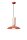 Suspension c&eacute;ramique E27 D : 40 cm Cr&egrave;me Orange ronde
