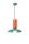 Lampe à suspendre céramique E27 ronde Ø 40 cm Crème Turquoise Orange