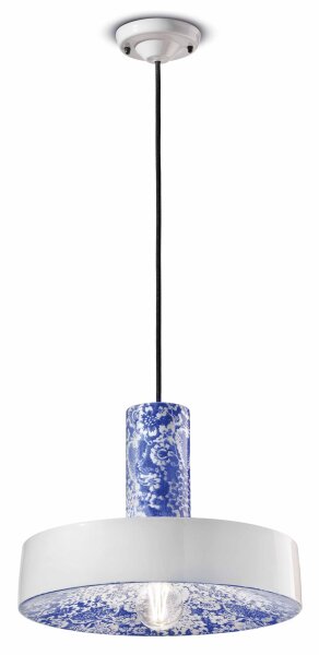 Suspension céramique E27 Ø 35 cm rond H : max. 146 cm