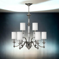 Lustre LUANA en nickel Ø:66cm Lampe à...