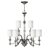 Lustre LUANA en nickel Ø:66cm Lampe à...