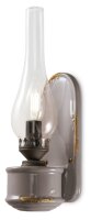 Lampe murale artisanale verre H : 33 cm Taupe Shabby...