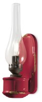 Applique murale artisanale verre H : 33 cm Bordeaux...