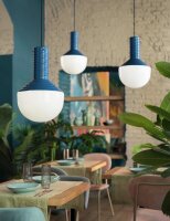 Lampe à suspendre verre céramique E27...