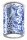 Spot de plafond c&eacute;ramique &Oslash; 8,5 cm apparent bleu motif E14