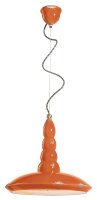 Lampe &agrave; suspendre c&eacute;ramique E27 ronde D :...