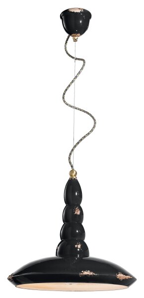 Suspension céramique ronde Ø 40 cm H : max. 137 cm E27