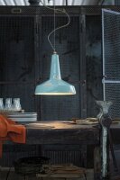 Lampe à suspendre céramique E27 D : 35 cm H...