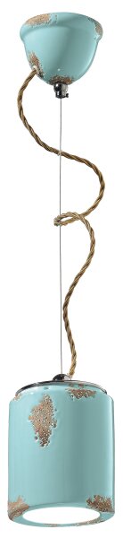 Lampe à suspendre céramique E27 Ø 12,5 cm H : max. 114 cm rond