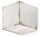 Applique murale c&eacute;ramique blanc shabby antique G9 rectangulaire vintage