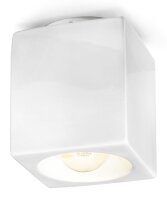Spot Plafond Céramique E27 Apparent Blanc...