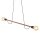 Lampe à suspendre bois métal 93 cm de long H : max. 160 cm 2x E27