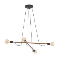 Suspension réglable bois métal L : 93 cm 4x...