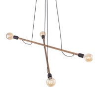 Suspension réglable bois métal L : 93 cm 4x...