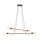 Suspension réglable bois métal L : 93 cm 4x E27