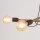 Suspension réglable bois métal L : 93 cm 4x E27