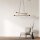 Suspension réglable bois métal L : 93 cm 4x E27
