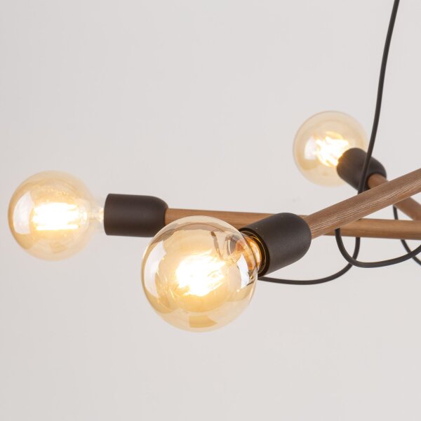Lampe à suspendre réglable L : 93 cm H : max. 160 cm pour 6x E27