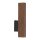 Applique LED bois métal 3000 K H : 31 cm lumière indirecte