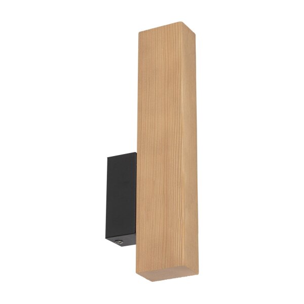 Applique LED bois métal lumière indirecte 3000 K H : 31 cm