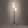 Lampadaire 150 cm petit bois verre 3x G9 tripode MIEKE