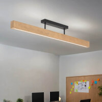 Plafonnier LED bois m&eacute;tal 96 cm de long H : 16,5...
