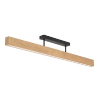 Plafonnier LED bois métal 96 cm de long H : 16,5...