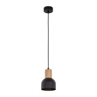 Suspension métal bois Ø 11,5 cm petit E27...